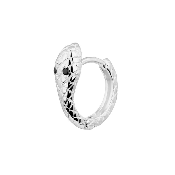 PENDIENTE PIERCING ARO DE PLATA SERPIENTE