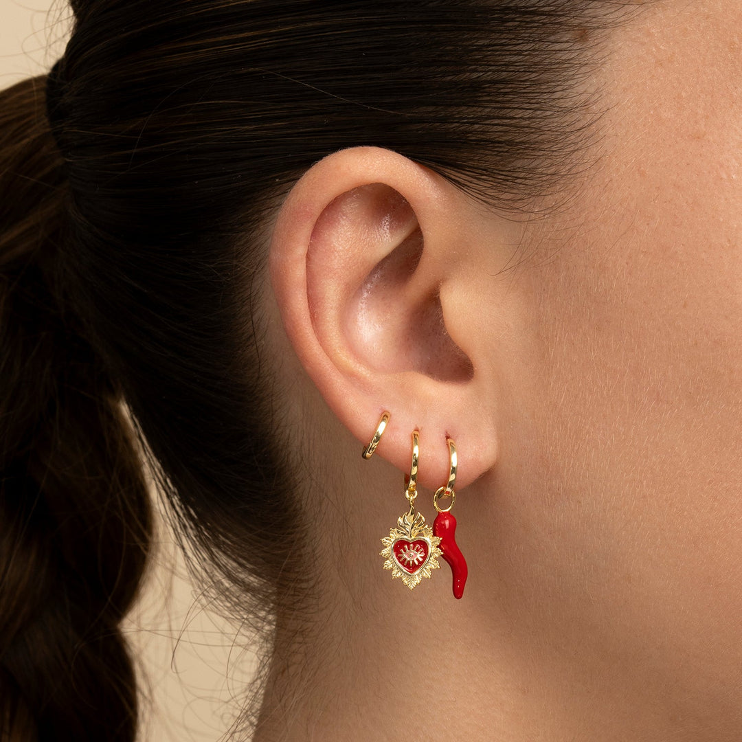 PENDIENTE PIERCING ARO PEPERONCINO