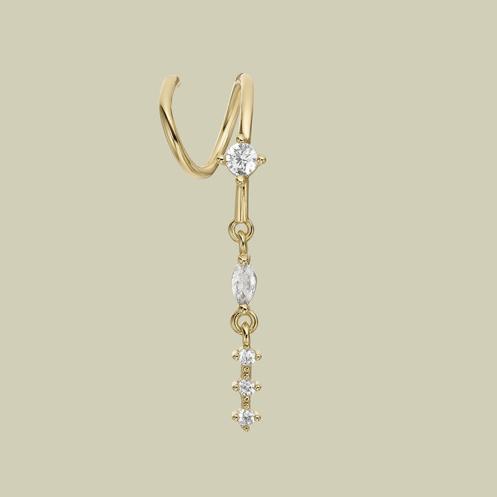 ORECCHINO PIERCING GOLD TREVI