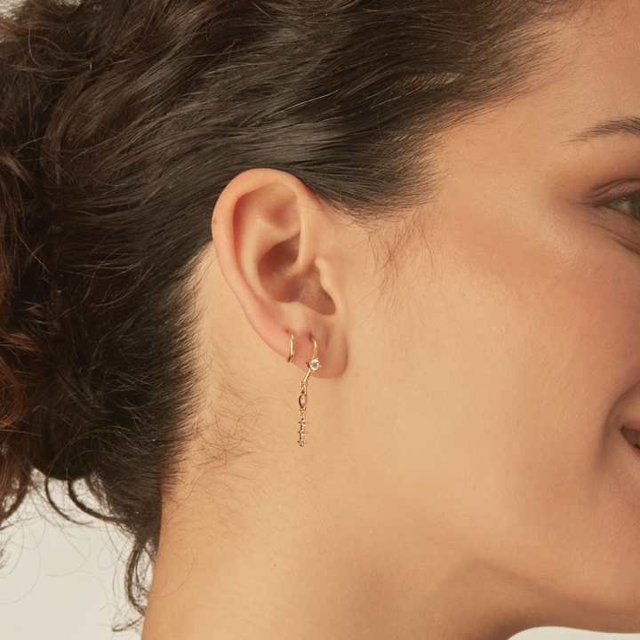 ORECCHINO PIERCING GOLD TREVI