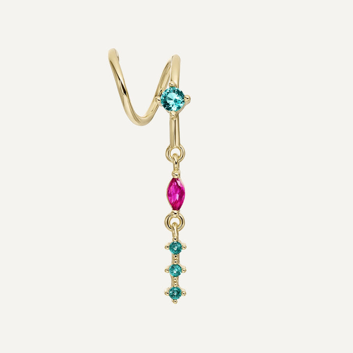 PENDIENTE PIERCING TREVI COLOR