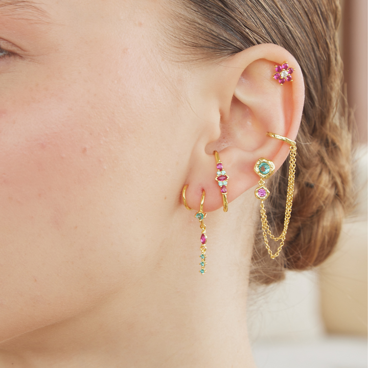 PENDIENTE PIERCING TREVI COLOR