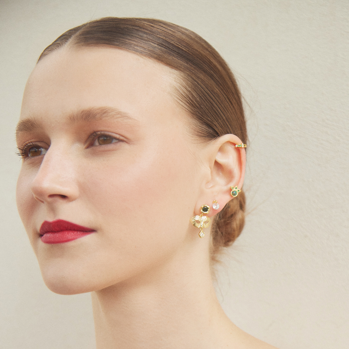 PENDIENTE PIERCING GOLD MASCARA