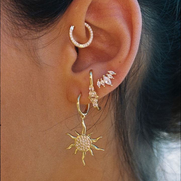 GOLD CINQUE TERRE PIERCING EARRING