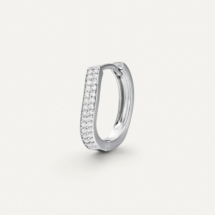 SILBER ETERNA CREOLEN-PIERCING-ANHÄNGER