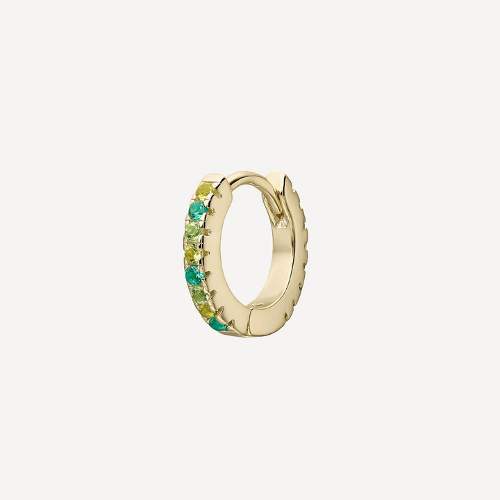 PENDIENTE PIERCING ARO GREEN  ISSEY