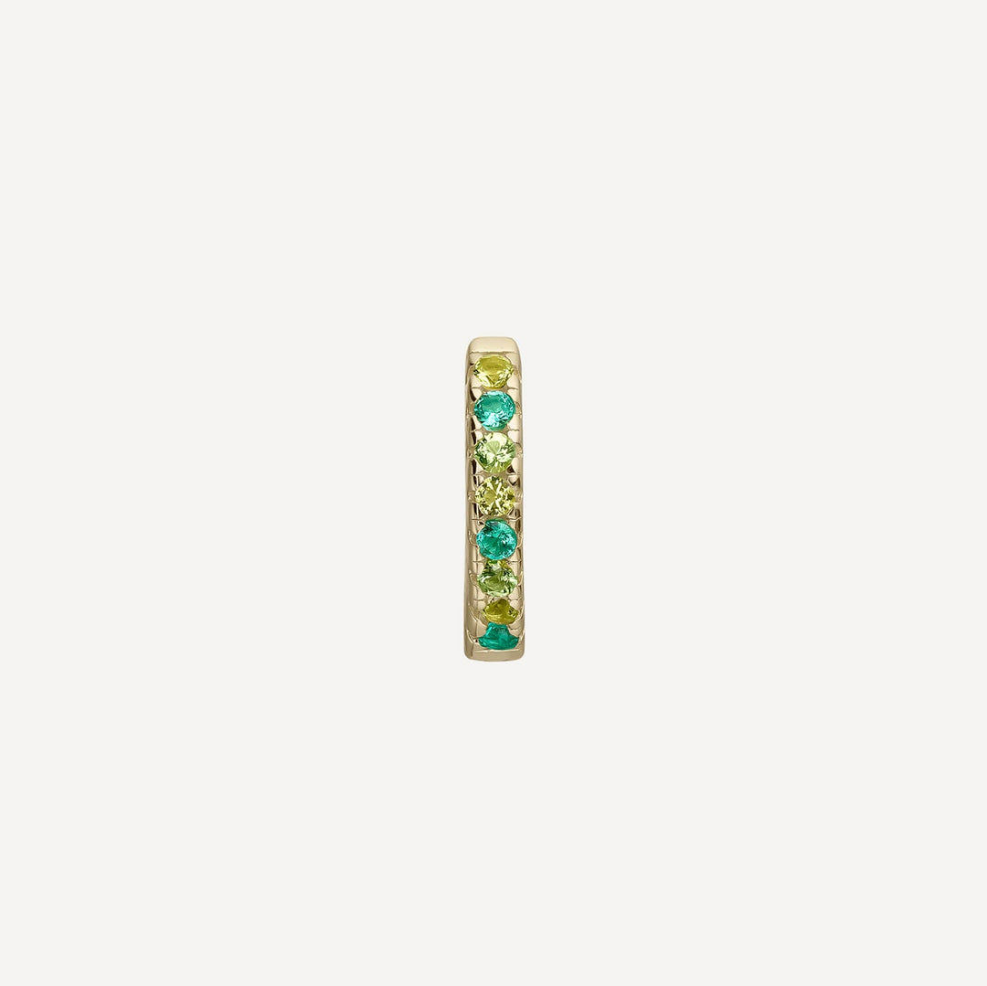 PENDIENTE PIERCING ARO GREEN  ISSEY