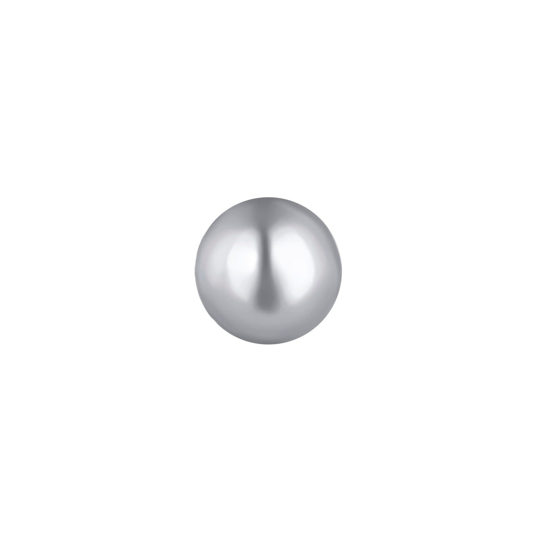 PENDIENTE PIERCING DE PLATA GRIS PETIT  PERLE