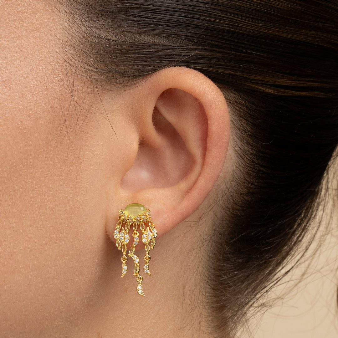 PENDIENTE PIERCING SMARAGD MEDUSE