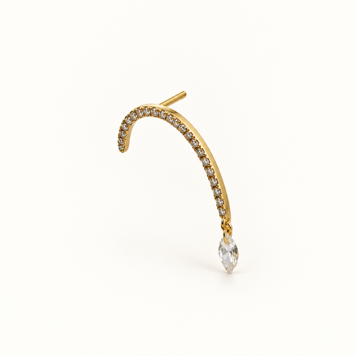 PENDIENTE PIERCING CRYSTAL ARC