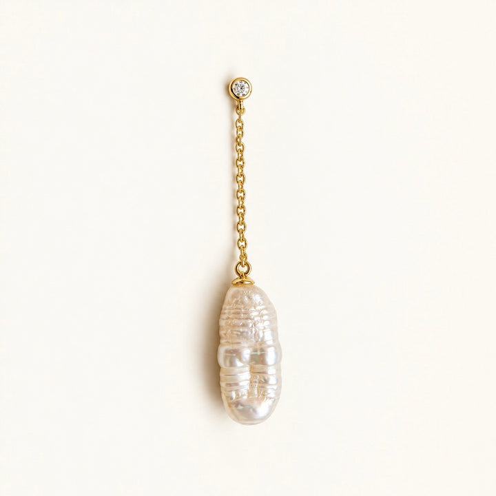 PENDIENTE PIERCING BAROQUE PEARL ONDINE