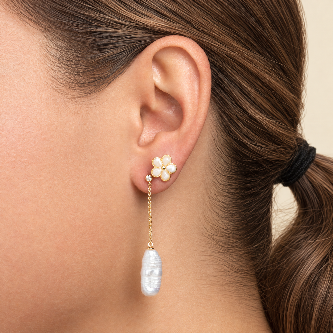 PENDIENTE PIERCING BAROQUE PEARL ONDINE
