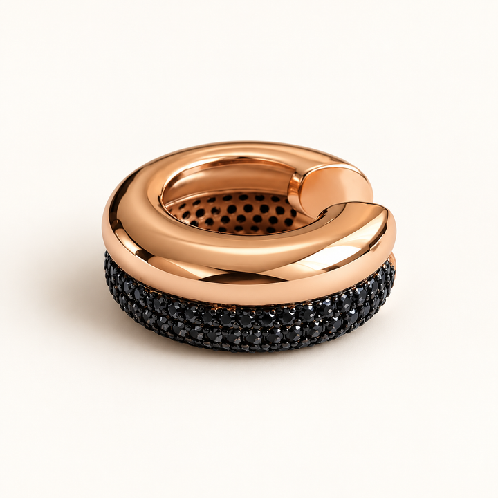 EAR CUFF BLACK COURONNE