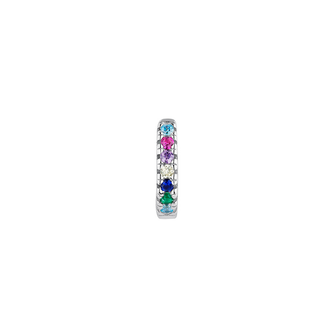 PENDIENTE PIERCING ARO DE PLATA MULTICOLOR SOPHIE