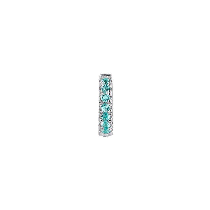 PENDIENTE PIERCING ARO DE PLATA AZUL SOPHIE