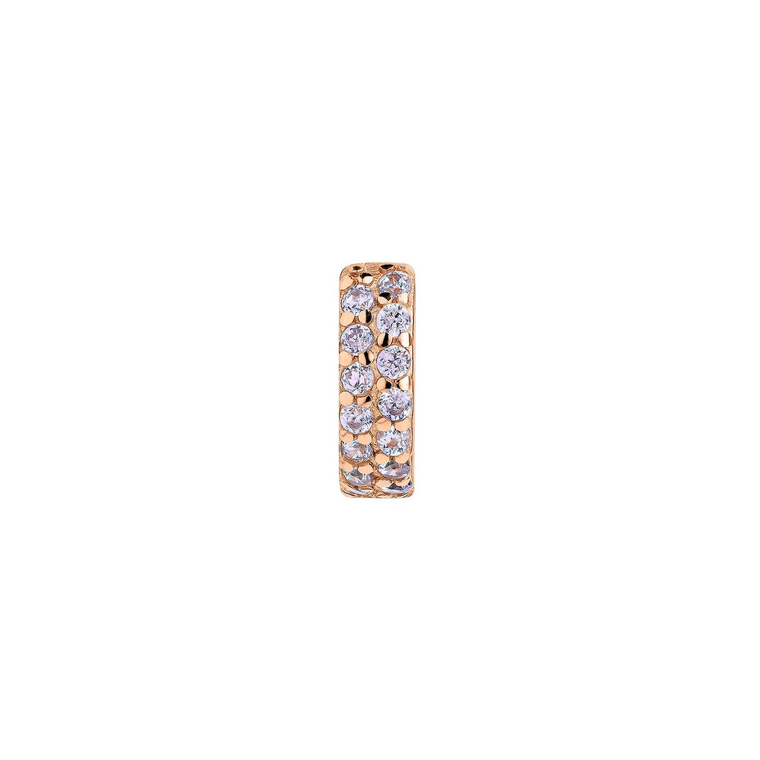 PENDIENTE PIERCING ARO ORO ROSA JEANINNE