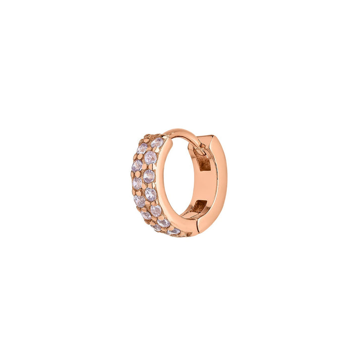 PENDIENTE PIERCING ARO ORO ROSA JEANINNE