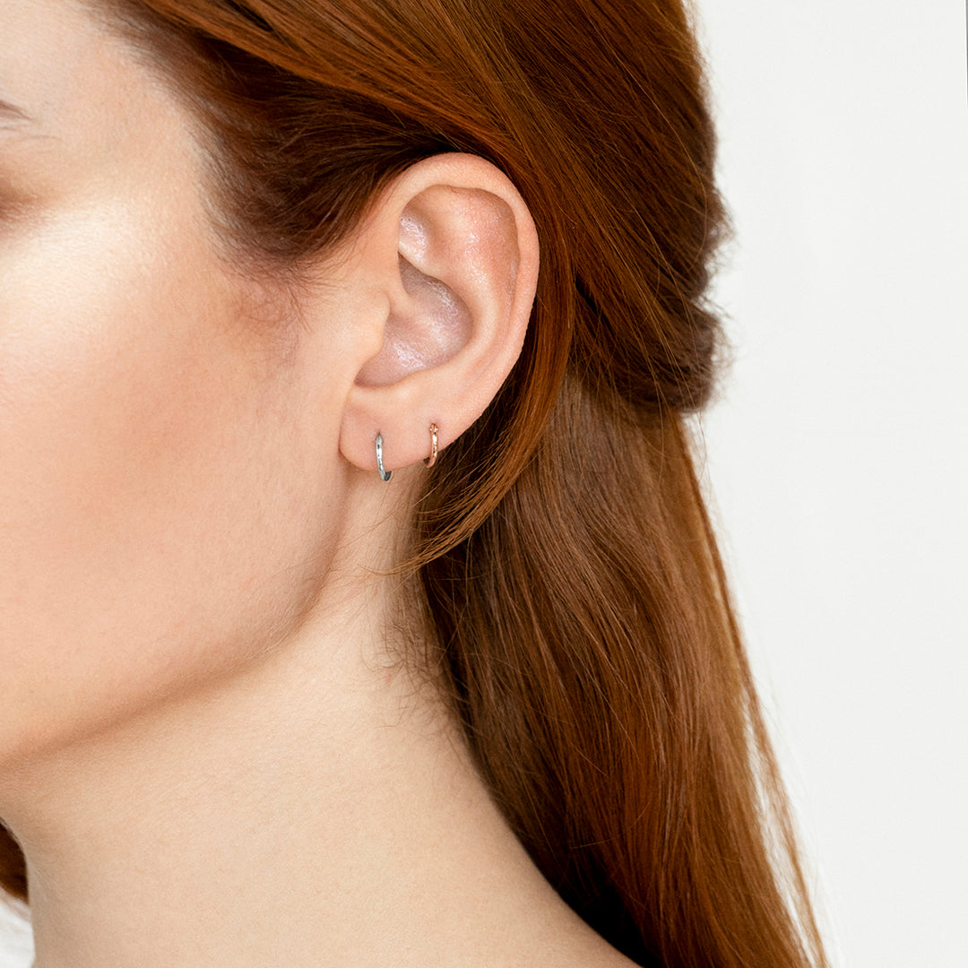 PENDIENTE PIERCING ARO DE PLATA RANIA