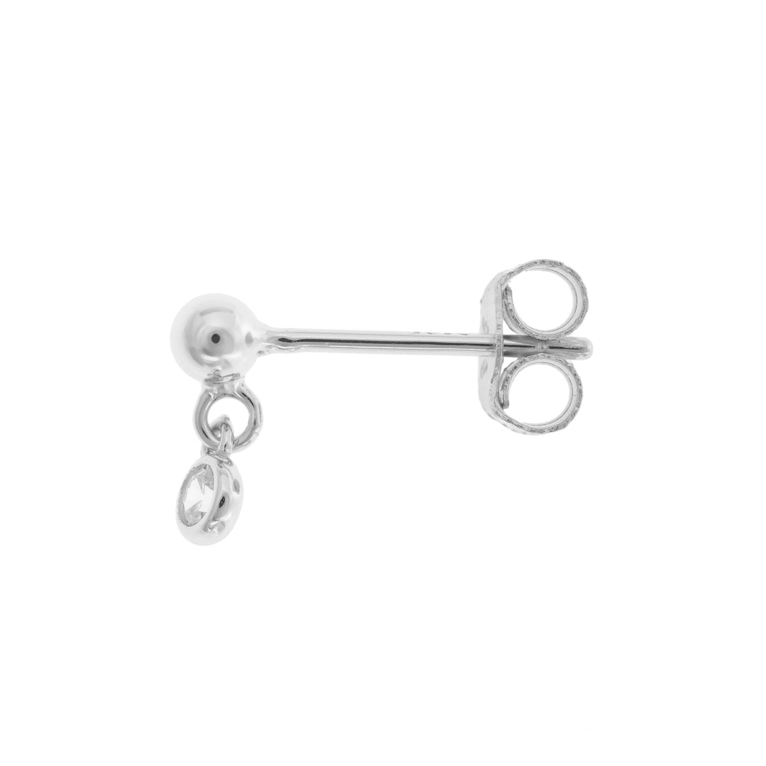 PENDIENTE PIERCING DE PLATA BRILLANT
