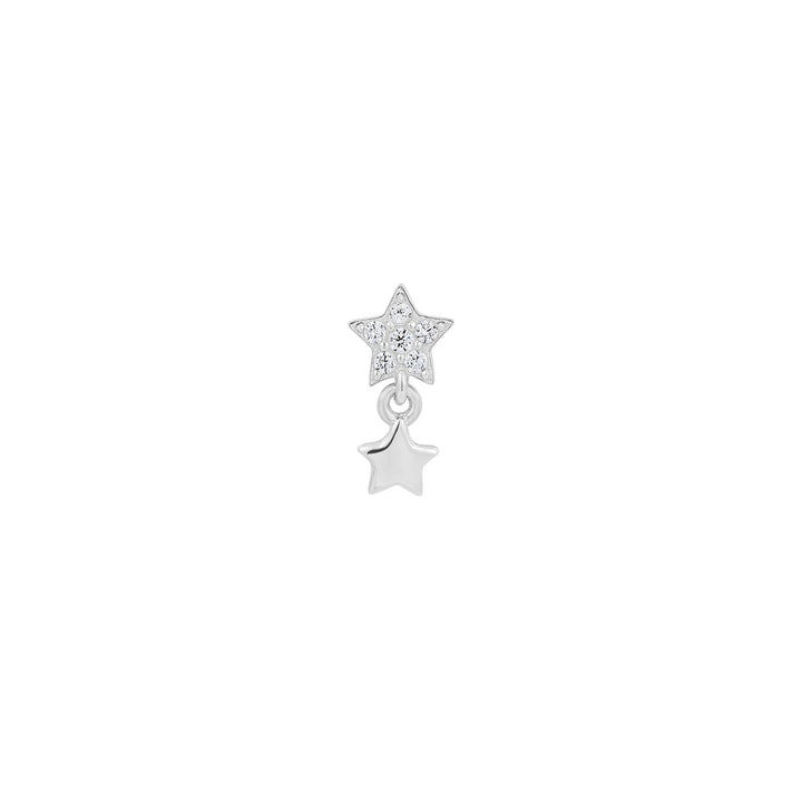 PENDIENTE PIERCING DE PLATA DROPPING STARS
