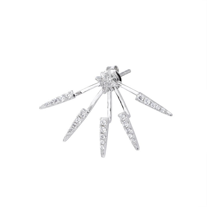 PENDIENTE EAR JACKET DE PLATA GOTHIC