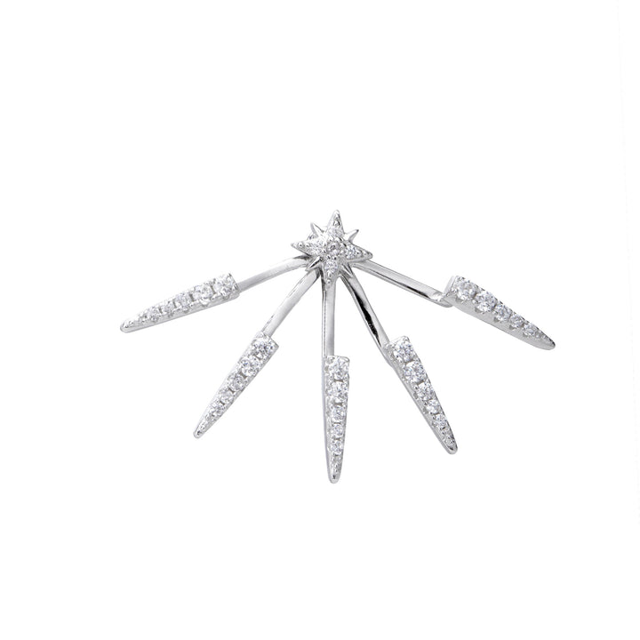 PENDIENTE EAR JACKET DE PLATA GOTHIC