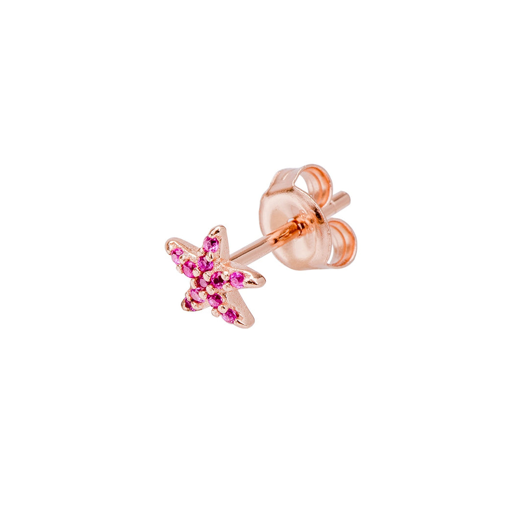PENDIENTE PIERCING ORO ROSA ÉTOILE DE MER