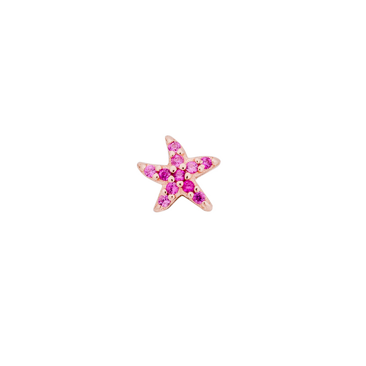 PENDIENTE PIERCING ORO ROSA ÉTOILE DE MER