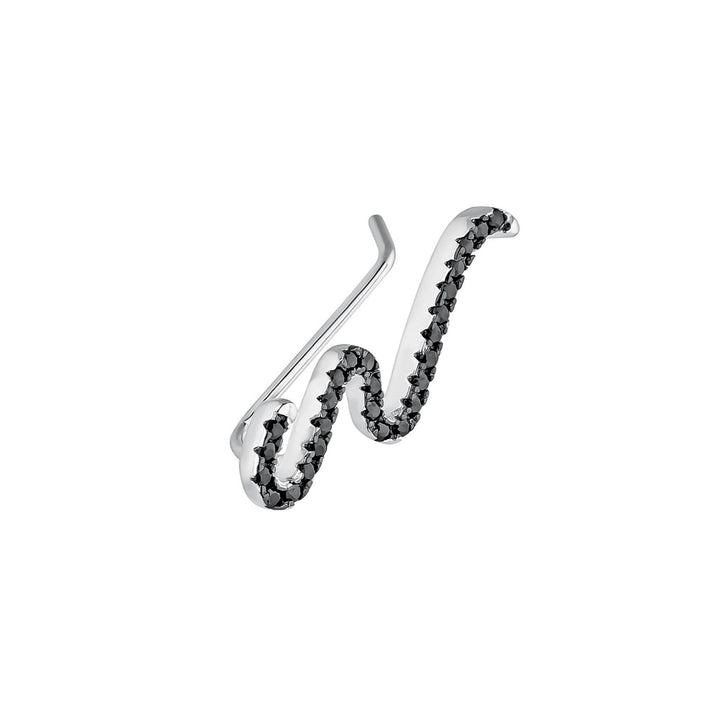 PENDIENTE TREPADOR DE PLATA CURVY