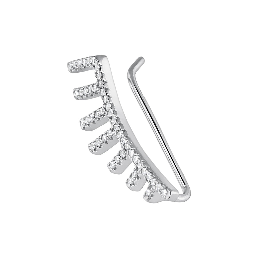 PENDIENTE TREPADOR DE PLATA GATSBY
