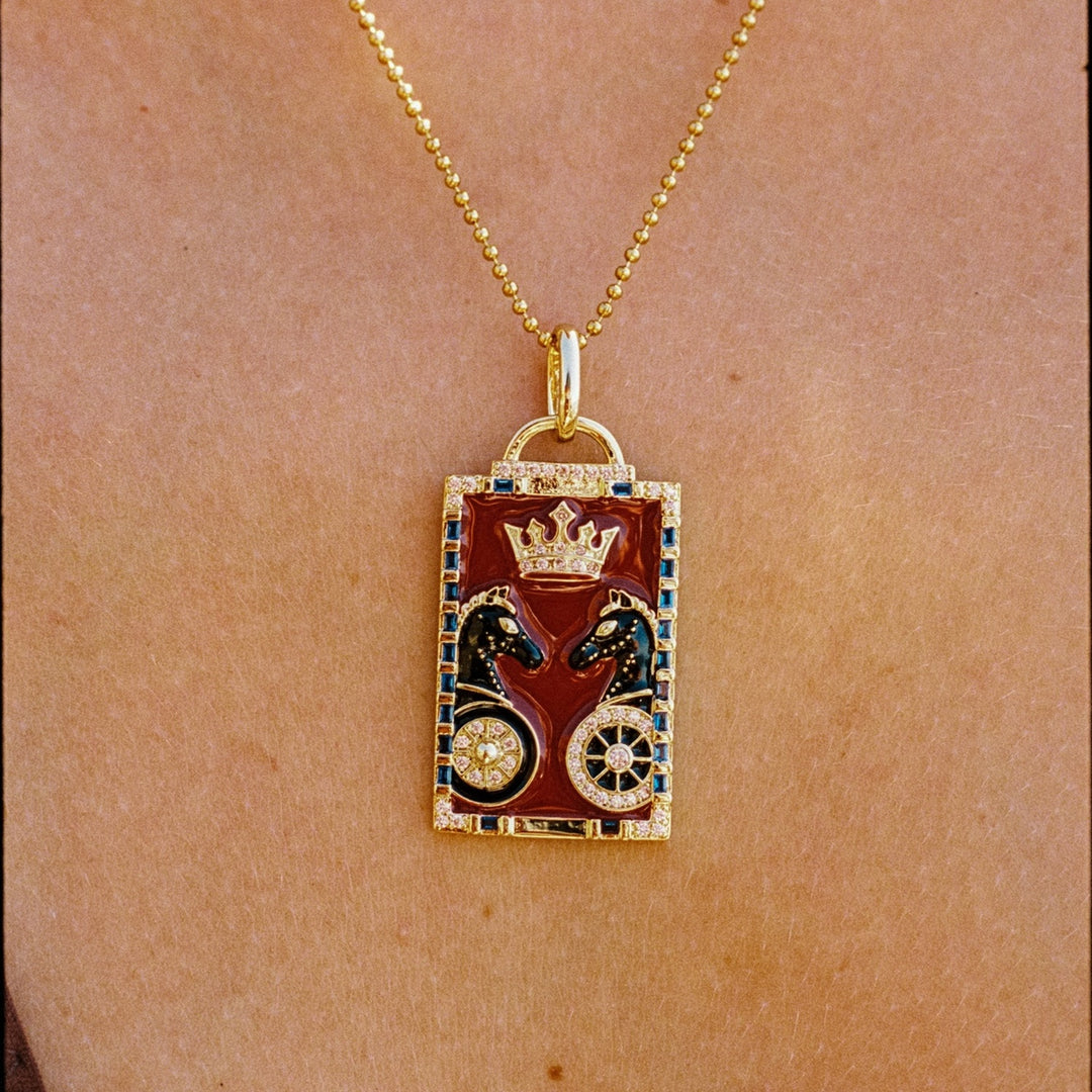 TAROT CARD PENDANT THE CHARIOT