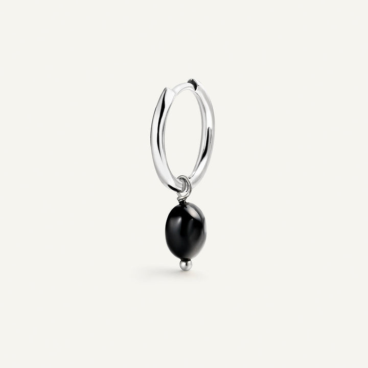 PENDIENTE PIERCING ARO BAROQUE BLACK