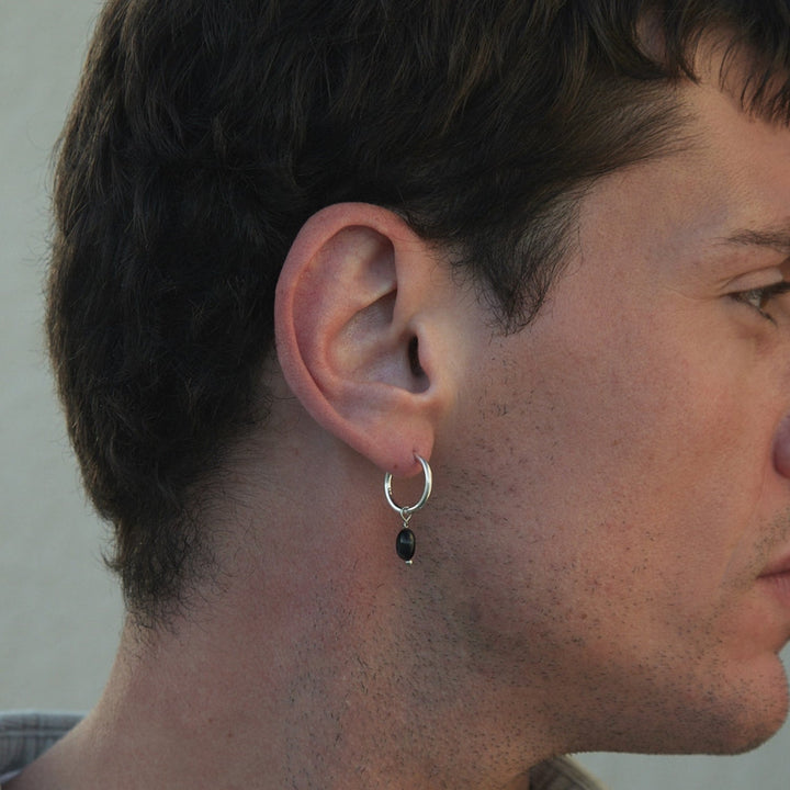 PENDIENTE PIERCING ARO BAROQUE BLACK
