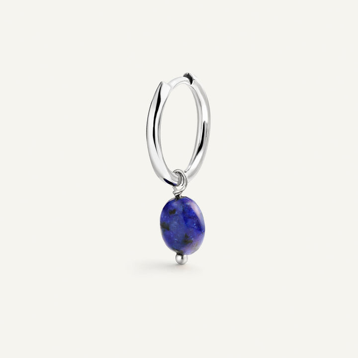 PENDIENTE PIERCING ARO BAROQUE LAPISLÁZULI