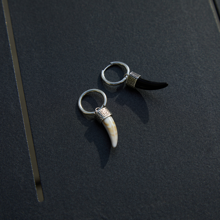 PENDIENTE PIERCING ARO BLACK TUSK