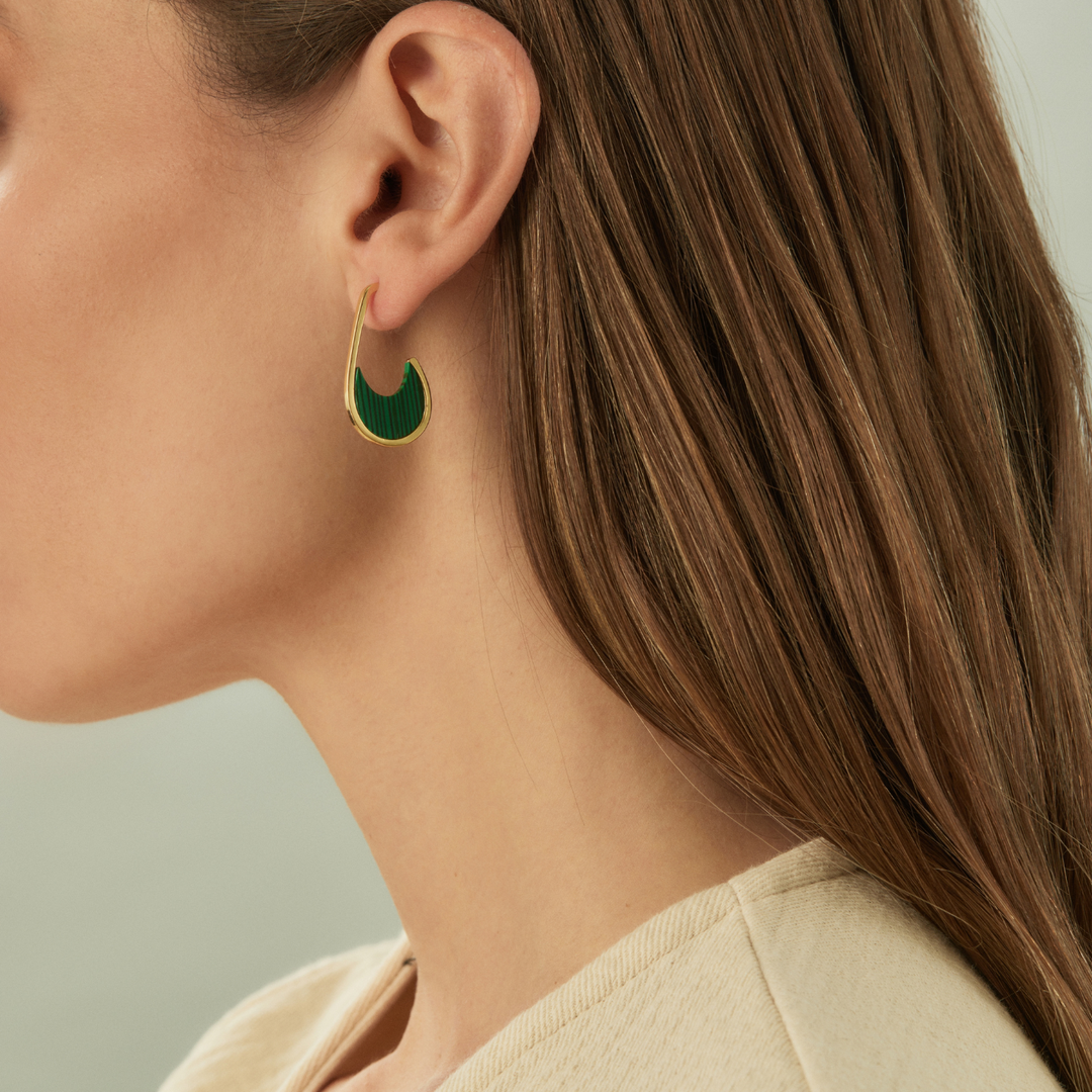 PENDIENTES ALHAMBRA MALAQUITA