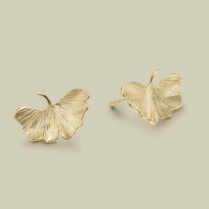 PENDIENTES GOLD GINGKO