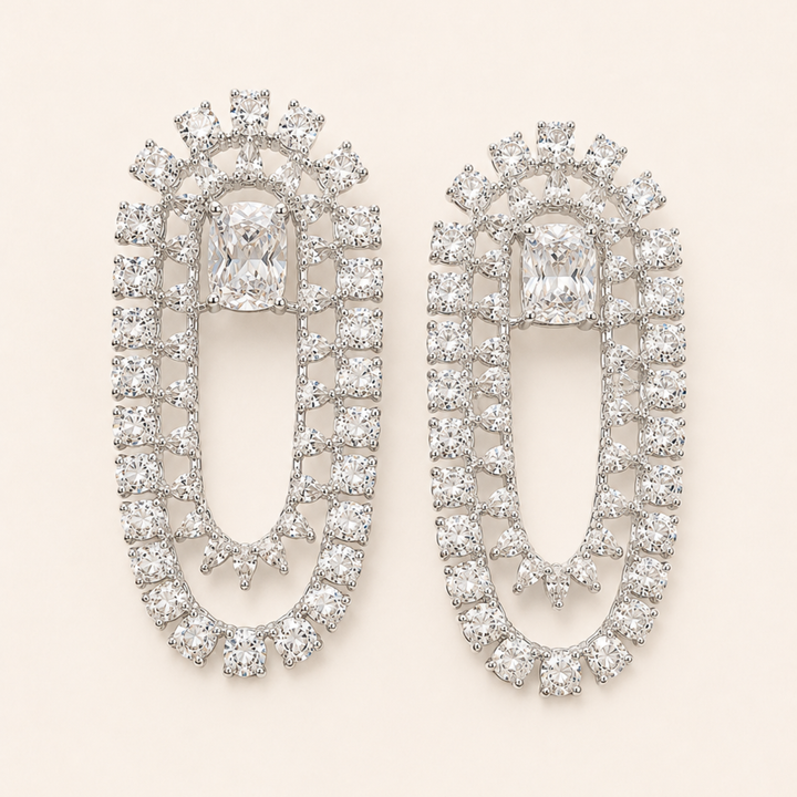 PENDIENTES CRYSTAL OVAL DROP