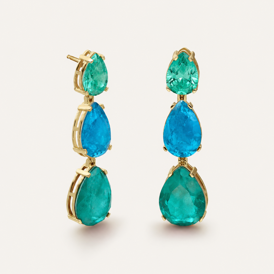 PENDIENTES AQUA AISHA